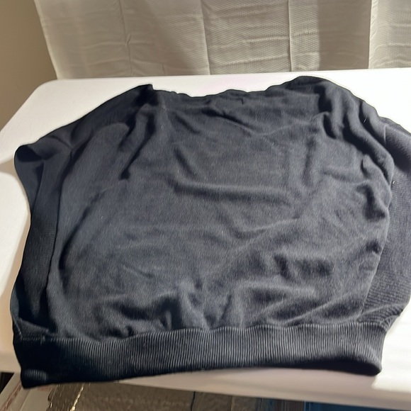 American Eagle Outfitters  size large Black Sweater open sides kangaroo pocket - Picture 10 of 12